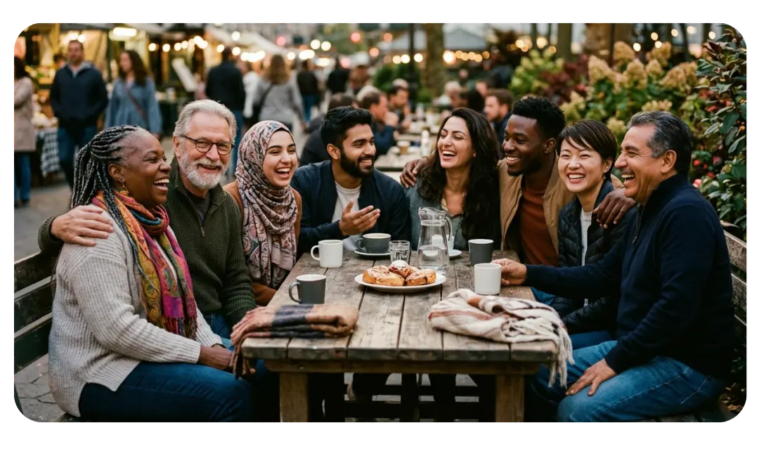 Good People A genuine human interaction symbolizing a person living with integrity and empathy