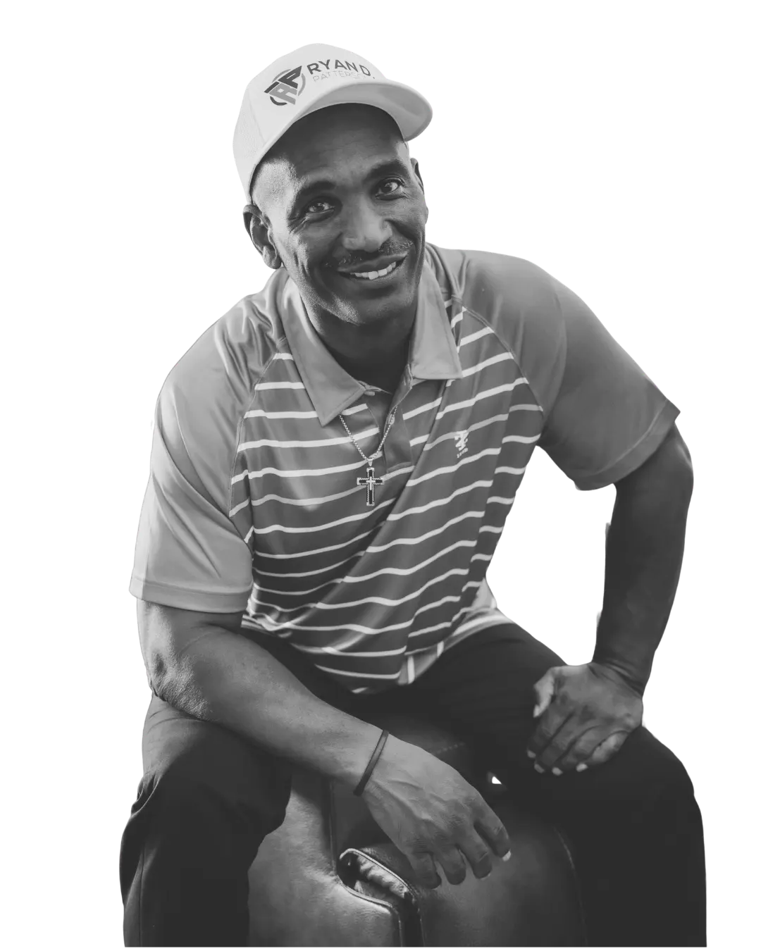 Ryan D. Patterson Sr. smiling portrait transparent cutout - professional novelist and motivational writer