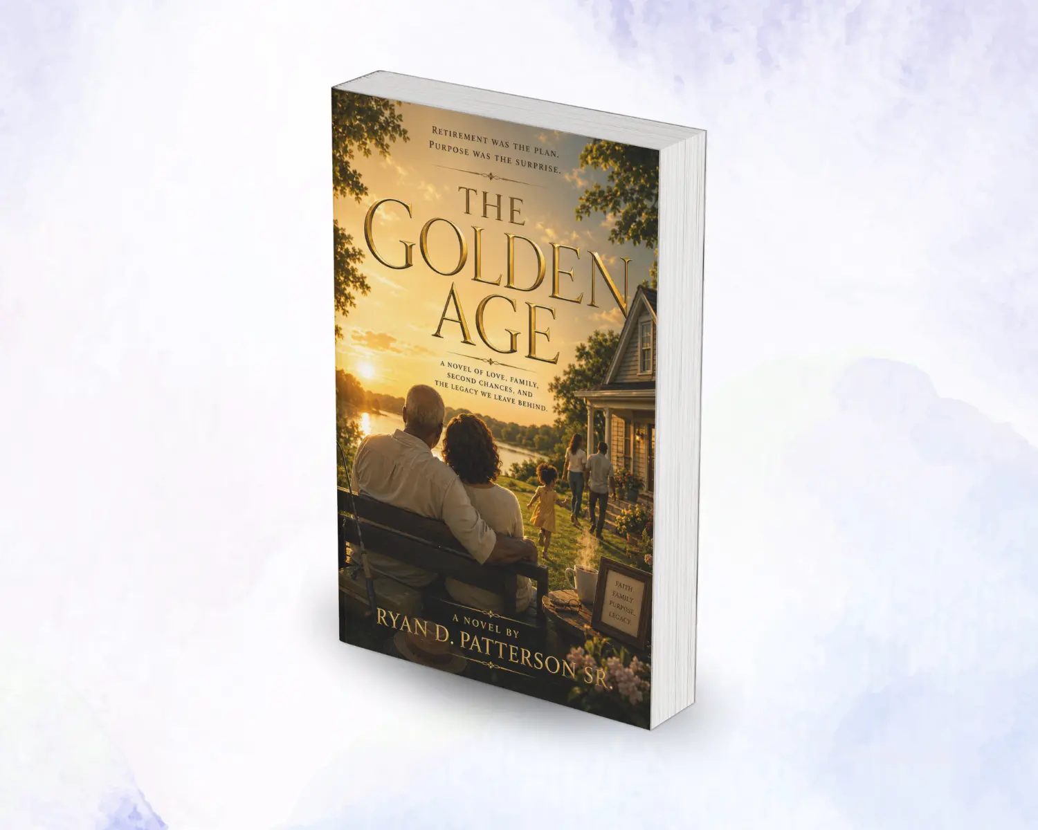 Mini book cover mockup of The Golden Age by Ryan D. Patterson Sr. for the book catalog grid